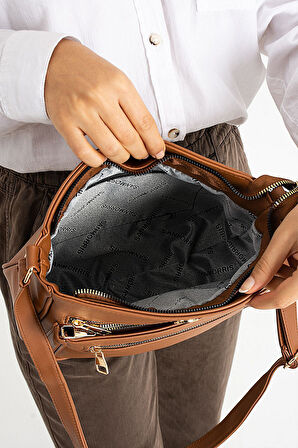 Elit 25KSNM1399 Kadın Omuz Çantası Taba