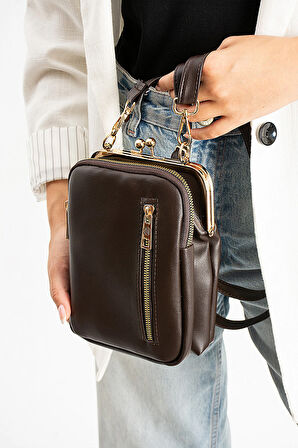 Elit 25KSNM1433C Kadın Omuz Çantası Kahverengi