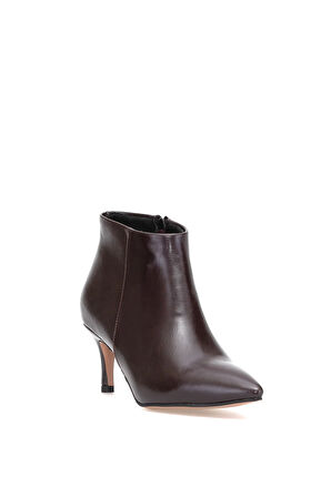 Elit Brk308C Kadın Topuklu Bot Kahverengi