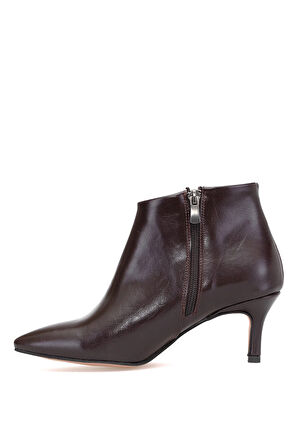 Elit Brk308C Kadın Topuklu Bot Kahverengi