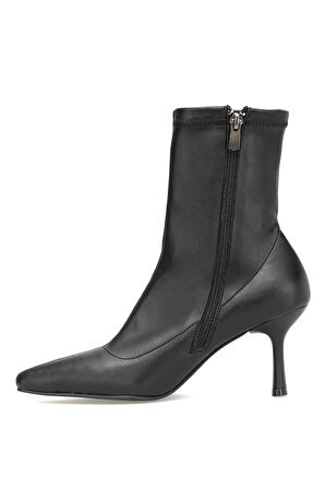 Elit 25KMST1179C Kadın Topuklu Bot Siyah