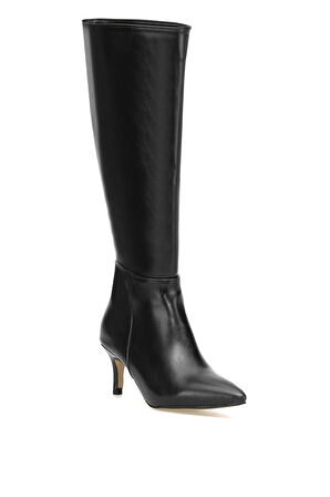 Elit Brk612C Kadın Topuklu Çizme Siyah