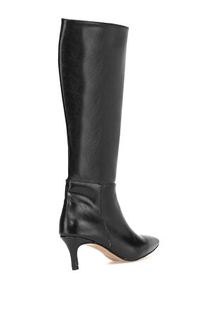 Elit Brk612C Kadın Topuklu Çizme Siyah