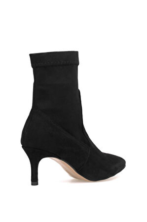 Elit Brk248C Kadın Topuklu Bot Siyah