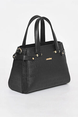 Armine 172 Kadın Kol Çantası Siyah Lazer