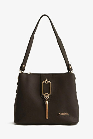 Armine 361 Kadın Omuz Çantası Kahverengi