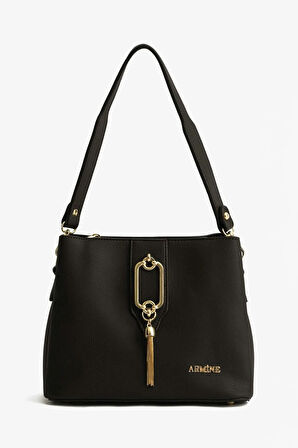 Armine 361 Kadın Omuz Çantası Siyah