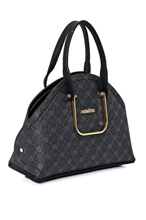 Armine 365 Kadın Omuz Çantası Siyah Baskılı