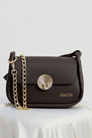 Armine 397 Kadın Omuz Çantası Kahverengi