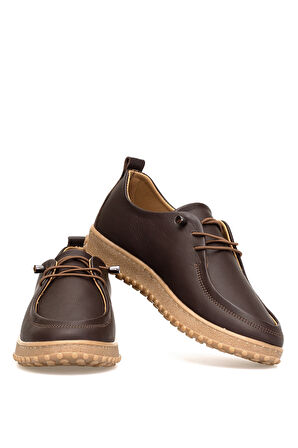 Elit ASSCL100 Kadın Hakiki Deri Casual Ayakkabı Kahverengi