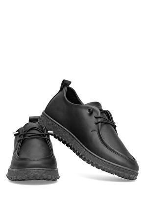 Elit ASSCL100 Kadın Hakiki Deri Casual Ayakkabı Siyah