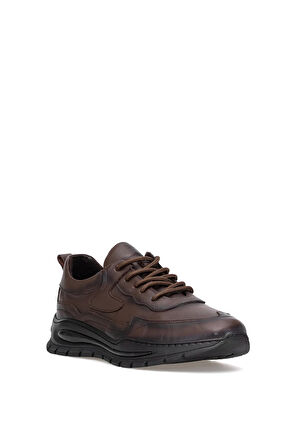 Elit MZV291C Erkek Hakiki Deri Casual Ayakkabı Kahverengi