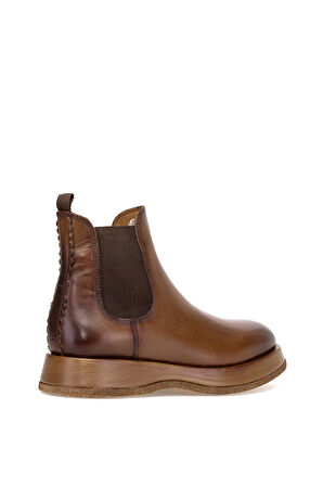 Marcomen 152-22327 Erkek Hakiki Deri Chelsea Bot Kahverengi