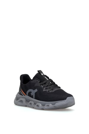 Elit ASENS4342 Erkek Klasik Sneaker Siyah - Füme
