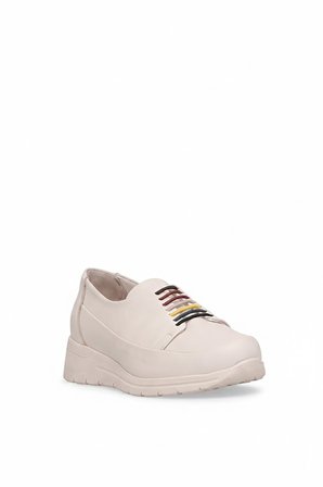 Mammamia D26YA-3615 Kadın Hakiki Deri Casual Ayakkabı Krem