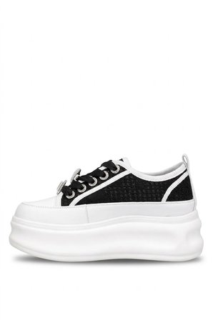 Elit HML2003 Kadın Taşlı Klasik Sneaker Siyah