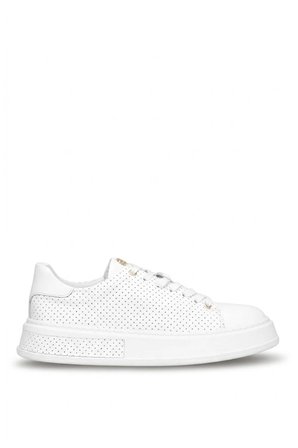 John Richardo 24408 Erkek Hakiki Deri Klasik Sneaker Beyaz