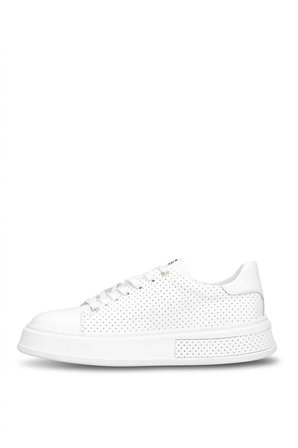 John Richardo 24408 Erkek Hakiki Deri Klasik Sneaker Beyaz