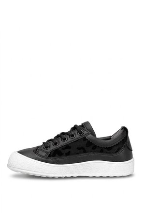 Elit YSFLT373 Kadın Klasik Sneaker Siyah - Beyaz