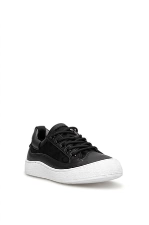 Elit YSFLT373 Kadın Klasik Sneaker Siyah - Beyaz