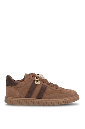 John Richardo 1187 Kadın Hakiki Deri Klasik Sneaker Taba
