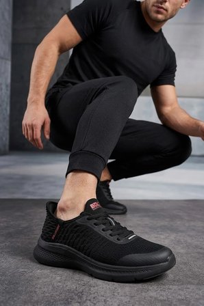 Buldozer 261426 Erkek Klasik Sneaker Siyah