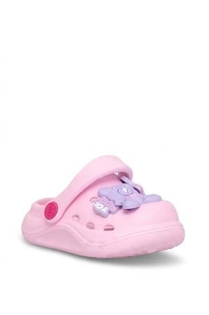 Elit MYS303 Patik Kız Çocuk Emojili  Sabo Terlik Pembe