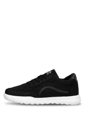 Elit ASYLD228 Erkek Klasik Sneaker Siyah - Beyaz