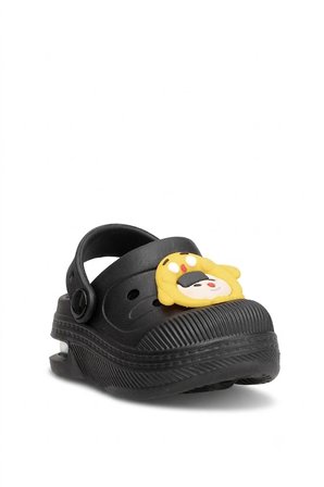 Elit MYS2316 Bebe-Patik Çocuk Emojili Işıklı Sabo Terlik Siyah