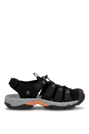 Humtto 152-710445A Erkek Outdoor Sandalet Siyah - Turuncu