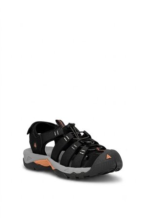 Humtto 152-710445A Erkek Outdoor Sandalet Siyah - Turuncu