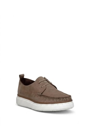 Marcomen 152-23037 Erkek Hakiki Deri Casual Ayakkabı Vizon