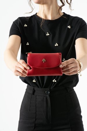 Jacquline CLCZ050C Kadın Cüzdan Kırmızı