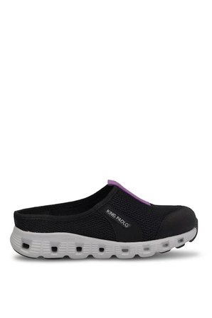 King Paolo H5204 Missy Kadın Memory Foam Sabo Terlik Siyah - Mor