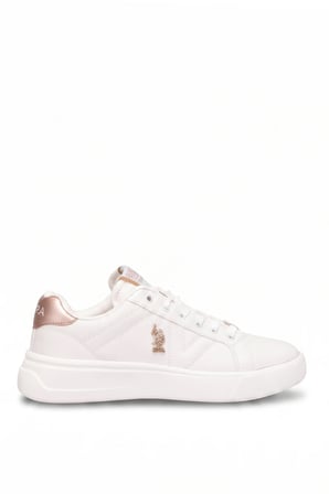 U.S. Polo Assn. A101946743 5F Exxy 5PR Kadın Klasik Sneaker Beyaz
