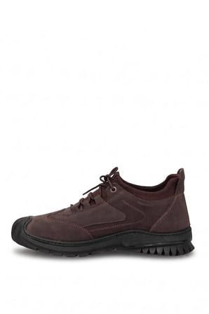 Elit 26KNBL5015 Erkek Hakiki Deri Sneaker Kahverengi