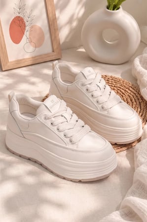 Elit HML262-1102 Kadın Klasik Sneaker Beyaz