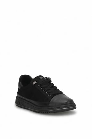 Beety 26BK273.121 Kadın Hakiki Deri Klasik Sneaker Siyah