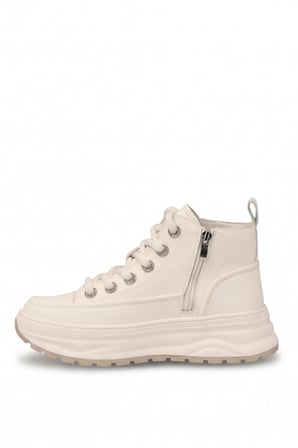 Elit HML262-1101 Kadın Düz Bot Beyaz