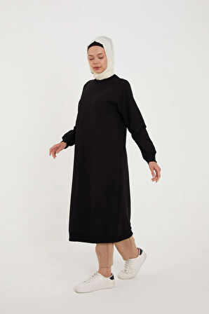 BİSİKLET YAKA UZUN SWEATSHIRT