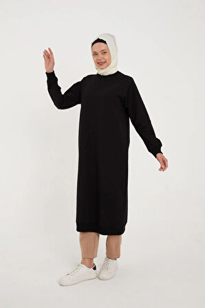 BİSİKLET YAKA UZUN SWEATSHIRT