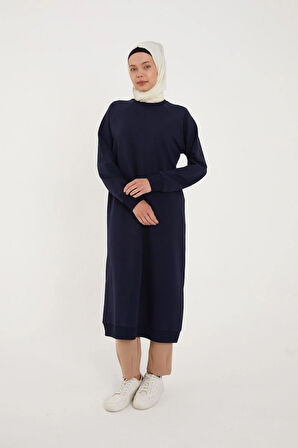 BİSİKLET YAKA UZUN SWEATSHIRT