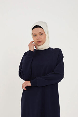 BİSİKLET YAKA UZUN SWEATSHIRT