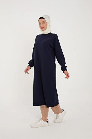 BİSİKLET YAKA UZUN SWEATSHIRT