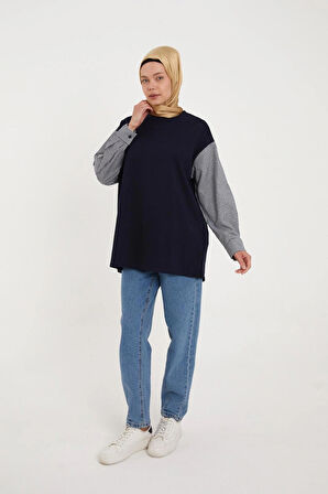 BİSİKLET YAKA SWEATSHIRT