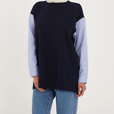 BİSİKLET YAKA SWEATSHIRT