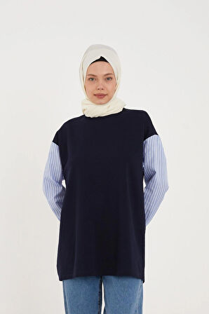 BİSİKLET YAKA SWEATSHIRT