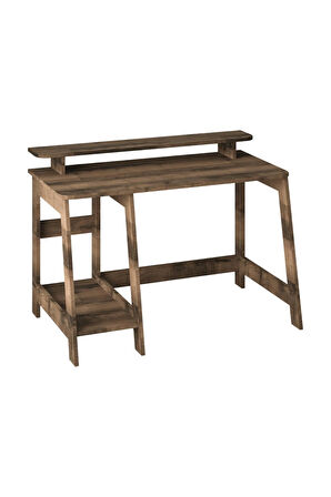 Country Ergonomik Çalışma Masası, Modern Bilgisayar Masası, Antik Ceviz