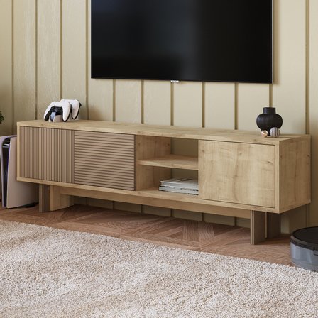 İnarch Dizayn Ravello TV Sehpası - 3 Kapaklı Modern Tasarım