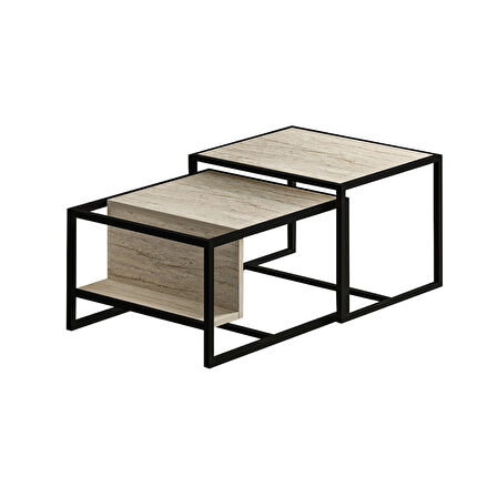 Batı 2'li Orta Sehpa Takımı – Modern Tasarım, Fonksiyonel Kullanım